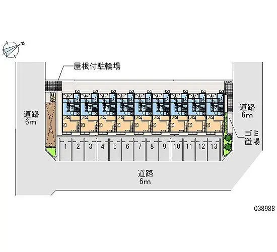 ★手数料０円★八王子市左入町　月極駐車場（LP）